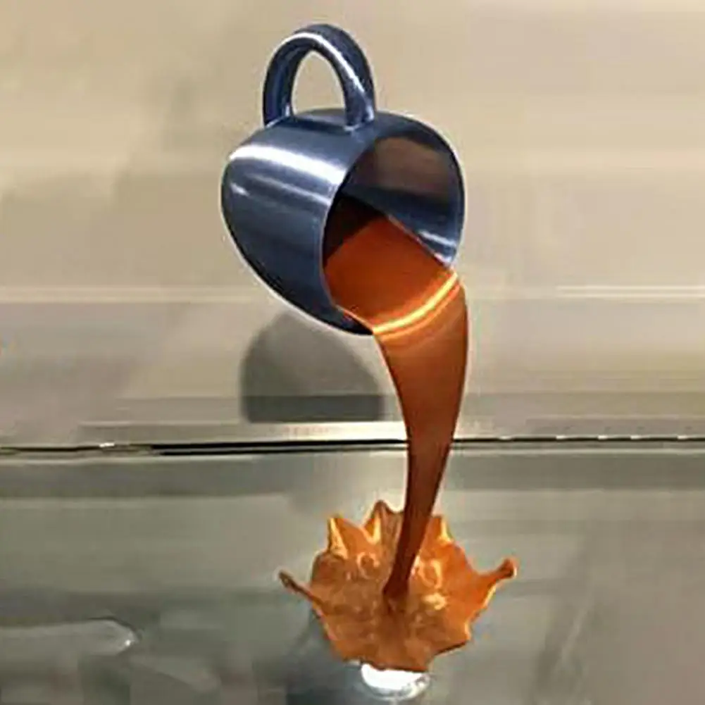

Useful 3D Effect Festive Exquisite Coffee Festival Floating Coffee Mug Statue Coffee Mug Ornament Home Decoration