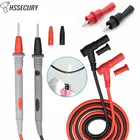 Щупы для тестовых проводов 20A 1000V, штырьковые Цифровые мультиметры, мягкий-силиконовый-Стандартный проводной кабель для светодиодной лампы