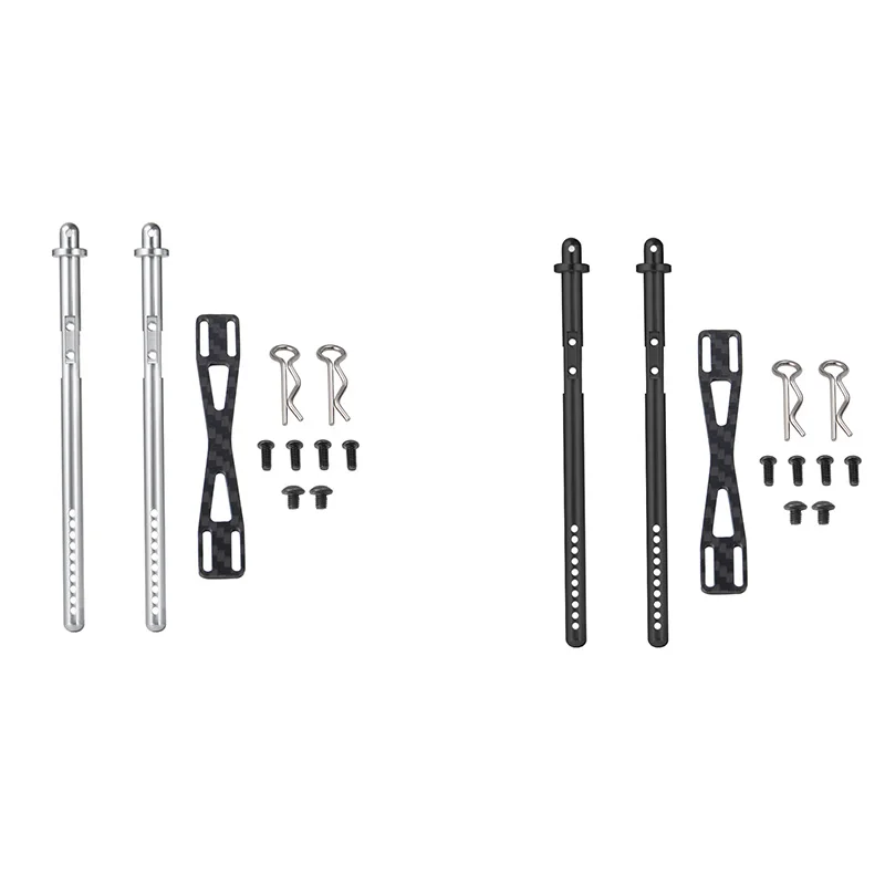 

Задний корпус из сплава и углерода с зажимом для Axial SCX10 II 90046 RC Crawler