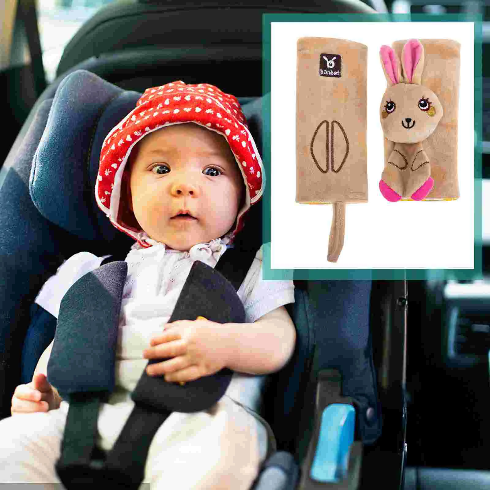 

Belt Shoulder Pad Cover Pillow Kids Seatbelt Cushion Plush Vehicle Children Buckle Protector Cushions