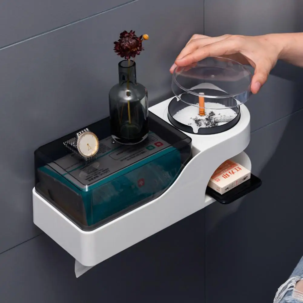 

with Ashtray Lightweight Easy to Install Storage Box Household Supplies