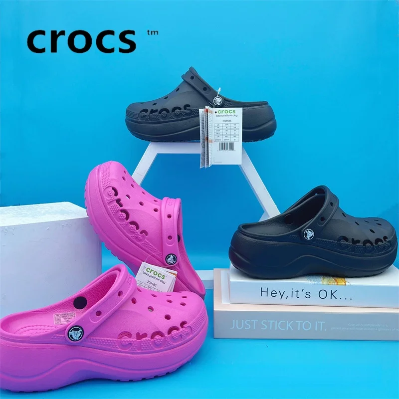 Crocs обувь Cave толстые нижние сандалии женская мужская 2024 летние новые уличные