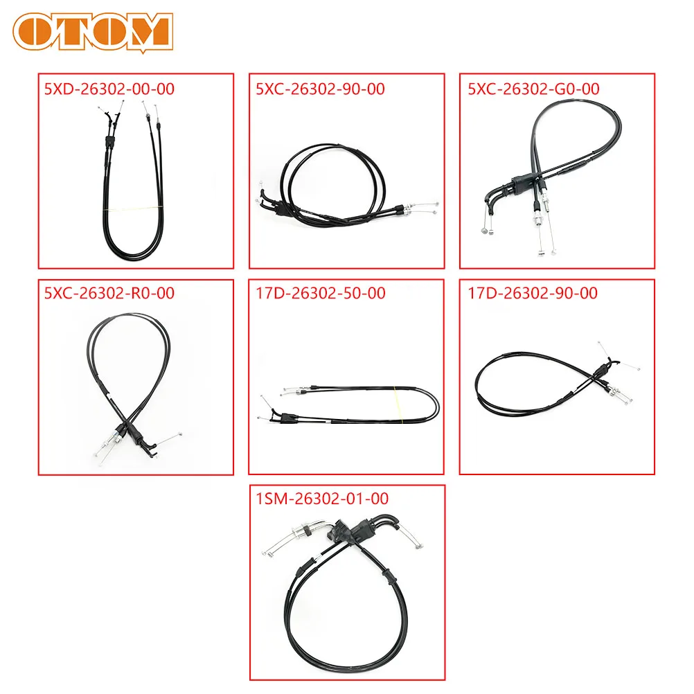 OTOM кабель дроссельной заслонки мотоцикла, линия акселератора, Масляный шланг с прямой головкой, стальные трубы для топливных труб YAMAHA YZF-X WRF WRFK 250 450