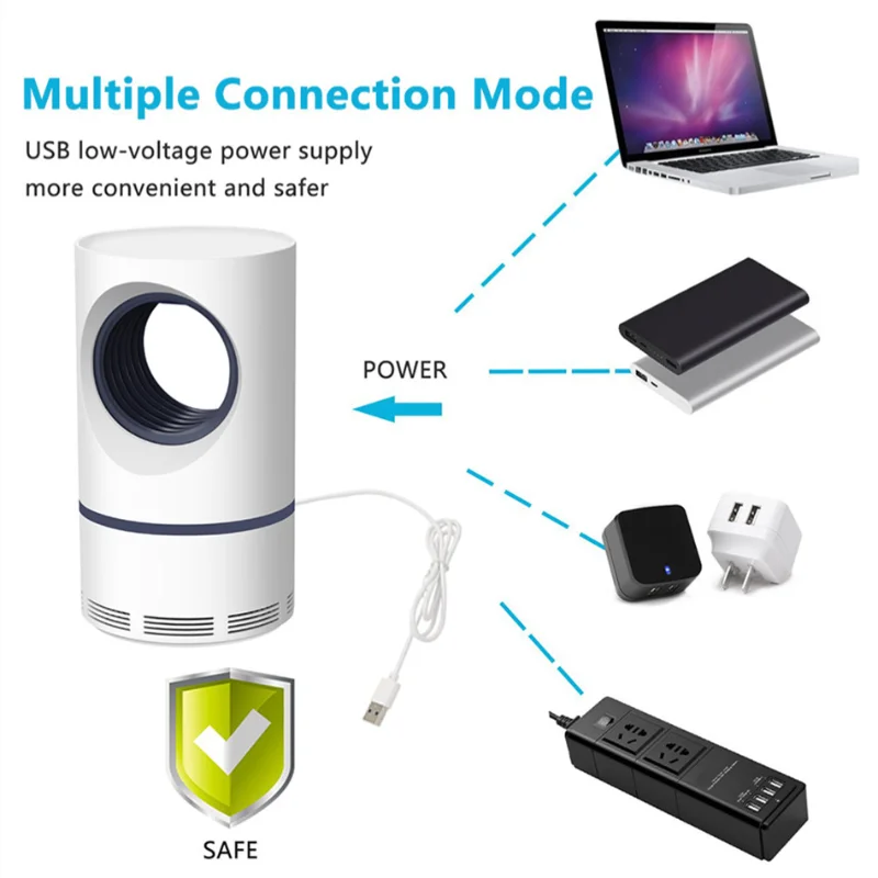 Электрическая лампа-убийца насекомых светодиодный светильник для отпугивания