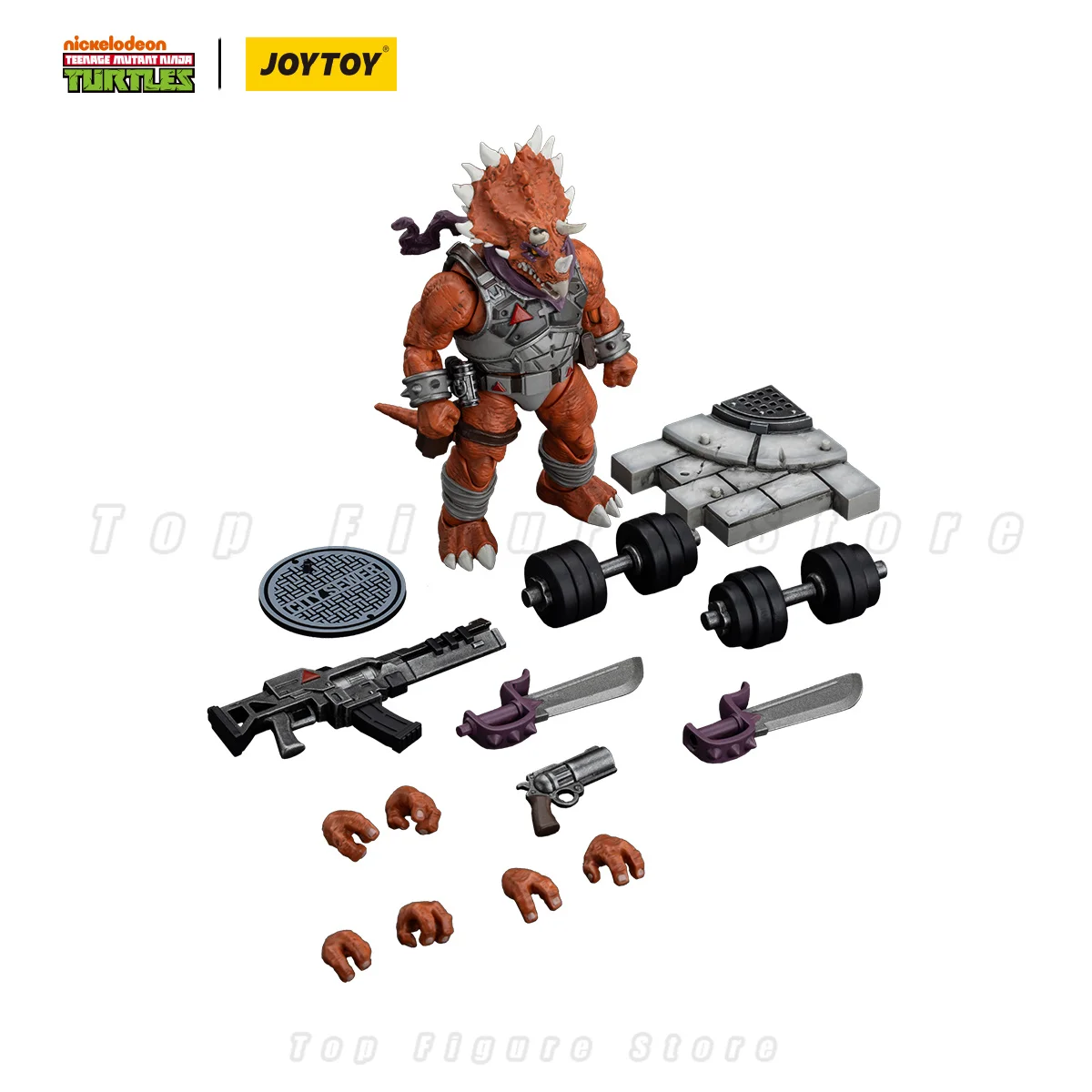 Фигурки JOYTOY TMNT 118, аниме, 13,2 см: Капитан Зоракс, Адъютант Зорк, Трицератон, Солдат пехоты (art.: 3920dc14ffae1) - 3920dc14ffae1