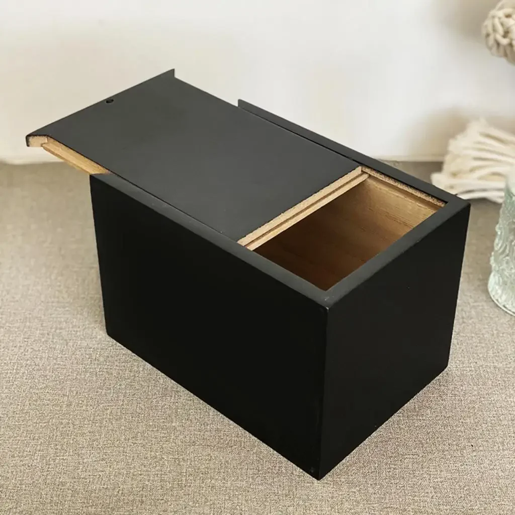 Drewniane przedmioty pamiątkowe dla zwierząt domowych Mała urna psów Pudełko do terapii Urna kremacyjna Drewnian...