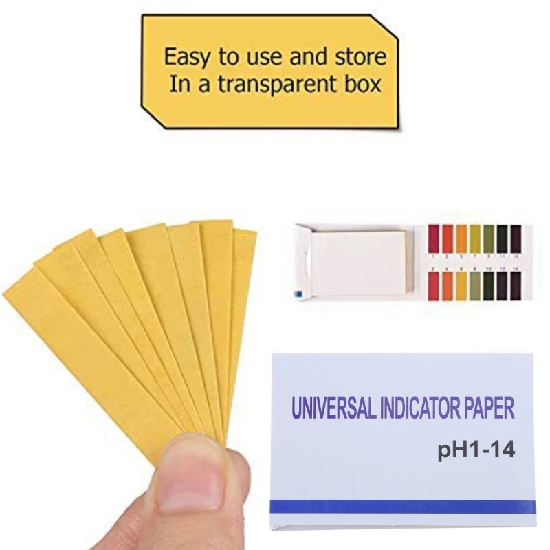 1 упаковка 80 полосок тест-полоски 1-14 pH тест-лакмусовая бумага для тестирования