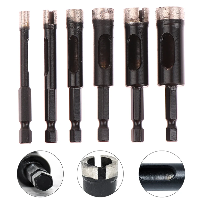 

Набор сверл с шестигранной ручкой для мрамора, гранита, керамики, плитки, камня, 6-16 мм