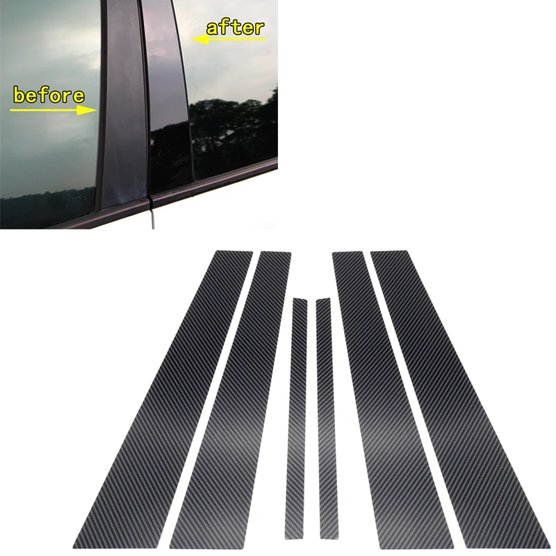 

For Honda XRV HRV VE-1 XNV Car Mirror Window Column Strip Mirror Window Pillar Post Anti Scratch Sticker Tirm Accessories