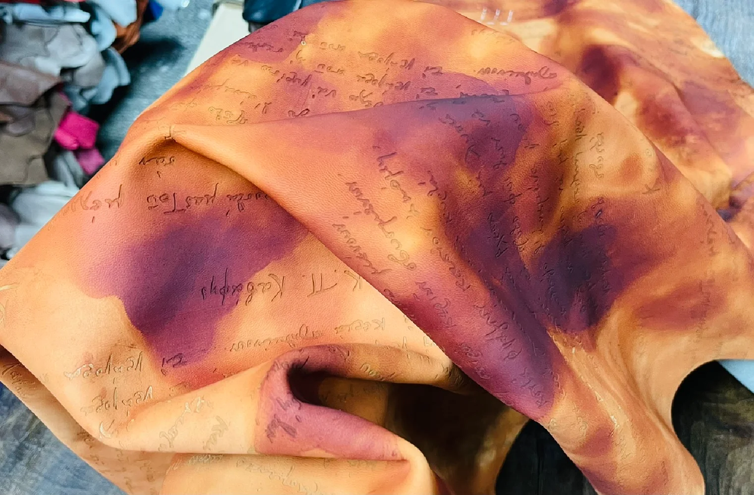 Любимая оленькая кожа!! Цветные чернила для лазерной стирки дизайнерская модель