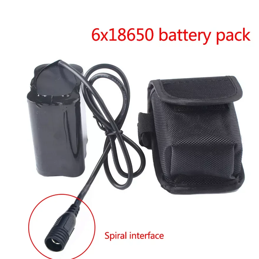 

NEW Bike Light 8.4V 9800mah 18650 Battery Pack 6x 18650 Rechargeable Li-ion Battery for SolarStorm X2 X3 U2 T6 Headlight
