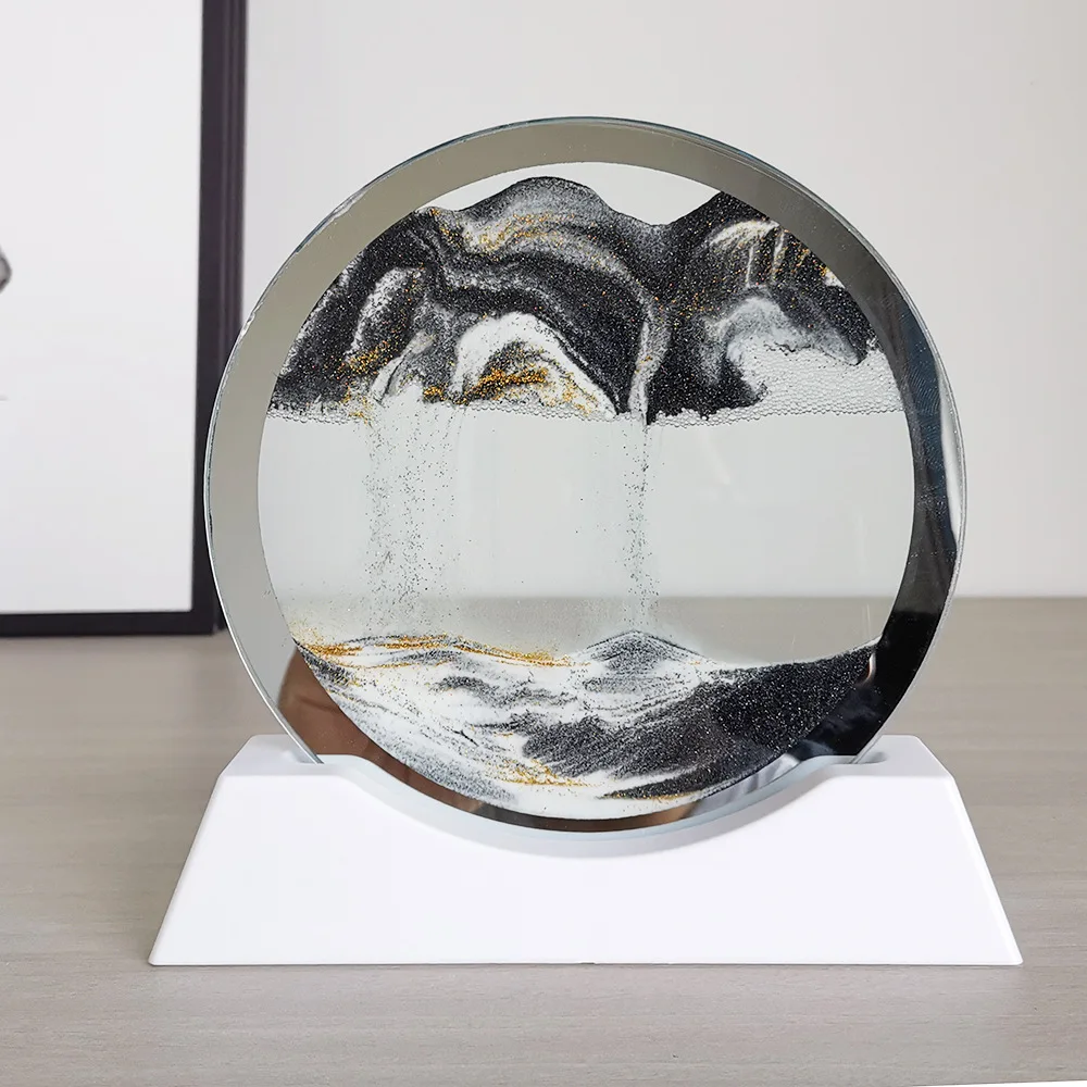 Движущаяся Песочная лампа 16 см сменный аксессуар круглая рамка песочные часы