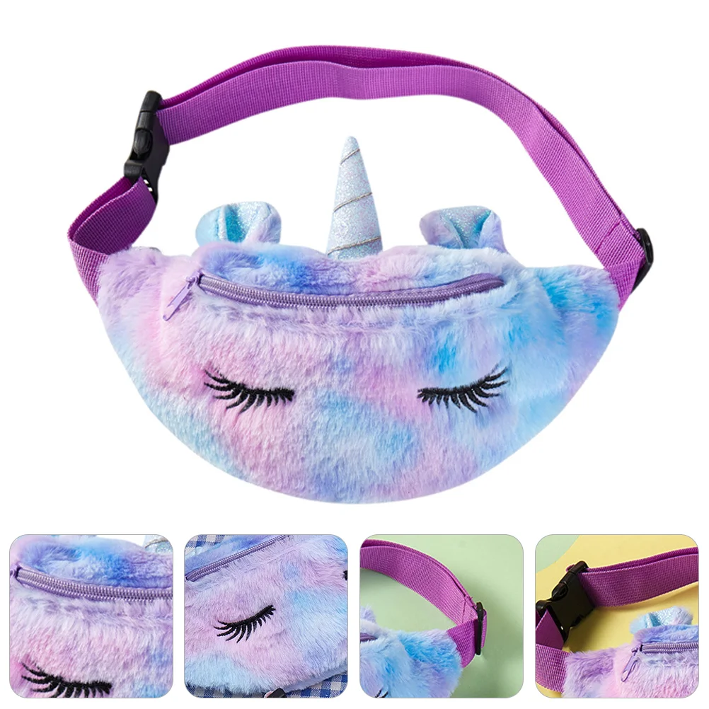 

Unicorn Fanny Pack Fashion Children Pouch Lovely Waist Bag Belt Cartoon Plush