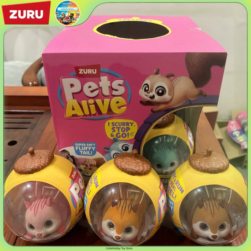 Фото Электронная интерактивная игрушка Zuru Pets Alive Scurry'N Squirrel: мягкая плюшевая игрушка-зверюшка с активацией от прикосновения, с пушистым хвостом, подарок на день рождения или праздник №1