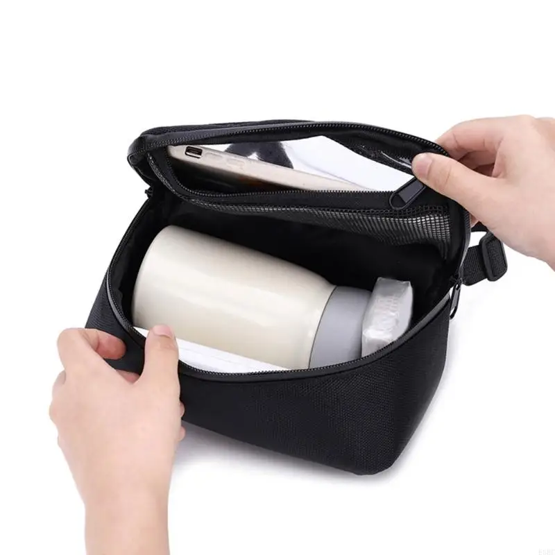 E8BC Мотоцикл Scooter Handle Handlebar Tunnel Muck Match Front Marge Bag Sagn Навигационный карман для открытых