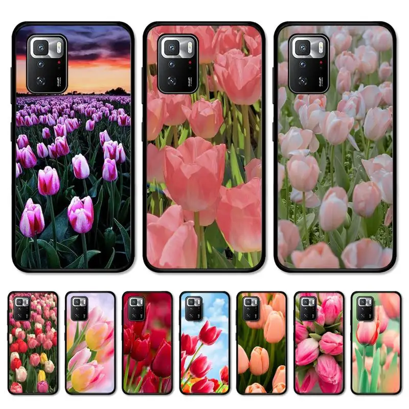 

Tulip flower Phone Case for Redmi Note 8 7 9 4 6 pro max T X 5A 3 10 lite pro