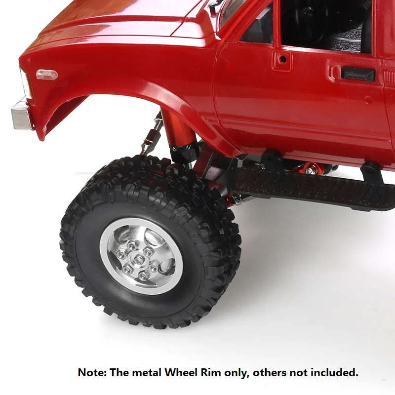 Металлическая ступица обода колеса для WPL C14 C24 C34 B14 B24 JJRC Q61 Q62 4X4 4WD 1/16 RC Truck Car Upgrade