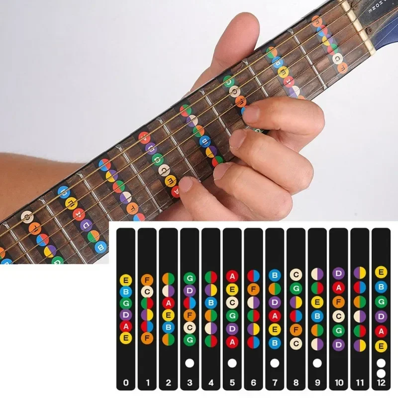 

Guitar Fretboard Notes Map Labels Stickers Fingerboard Fret Decals for 6 String Acoustic Electric Guitarra Accessories