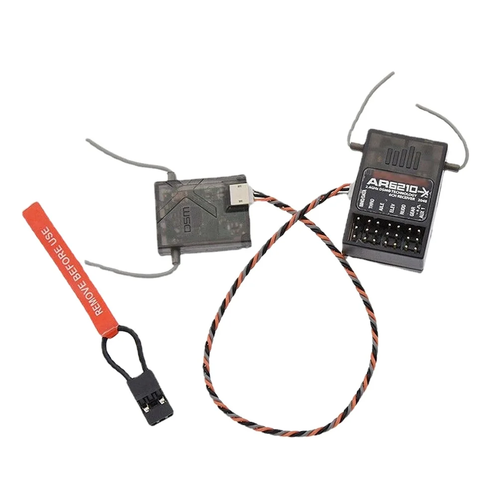 

AR6210 DSMX 6CH Remote Control Receiver W/ Satellite Support DSM2 SPEKTRUM DX6i DX7 DX8 DX9 JR DSX6 DSX7 DSX8 Transmitter Radio