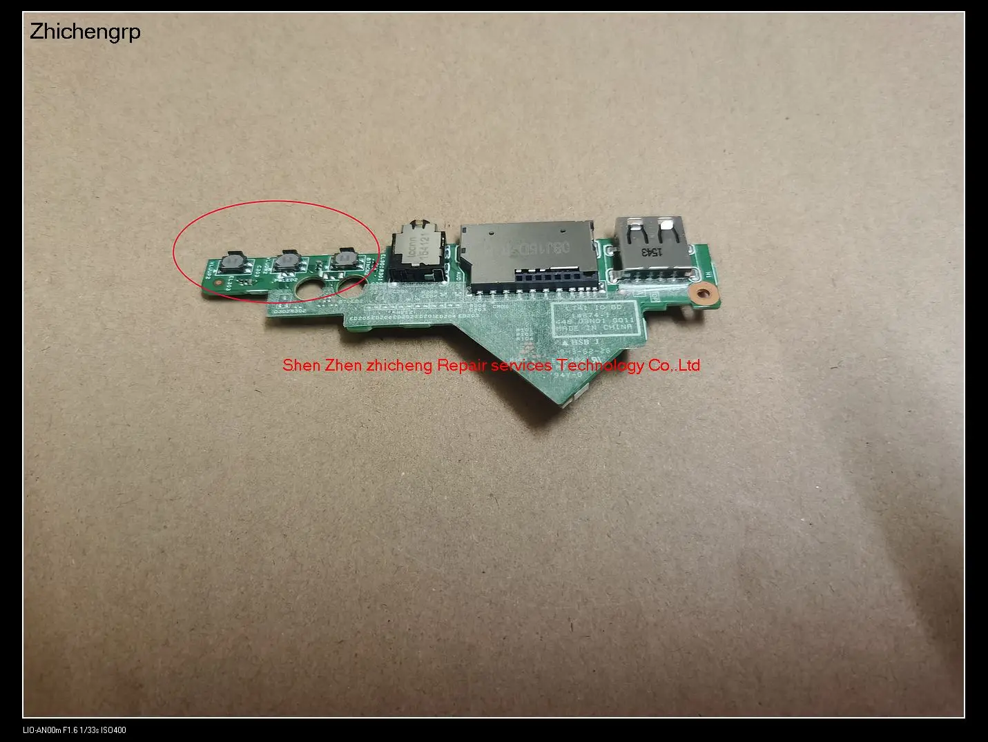 Плата переключателя USB Audio Power для ноутбуков Lenovo Edge 2-1580, 300s-15ISK, 500s-15ISK LT41 IO BD 14874-1 448.03N01.0011.