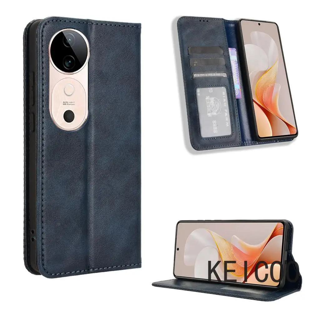 Чехол-книжка с защитой от падения для телефона Vivo S16 S16e S19 V40 X70 X80 X90 Pro Plus