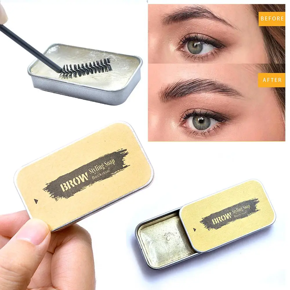 

3D Feathery Brows Makeup Gel Soap Brows Kit Long Lasting Eyebrow Setting Gel Waterproof Eyebrow Tint Pomade Cosmetics