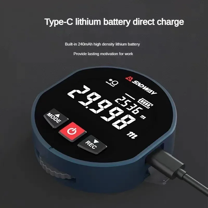 SNDWAY роликовый лазерный дальномер X30A X30D и рулонный двухрежимный Trena лазерная