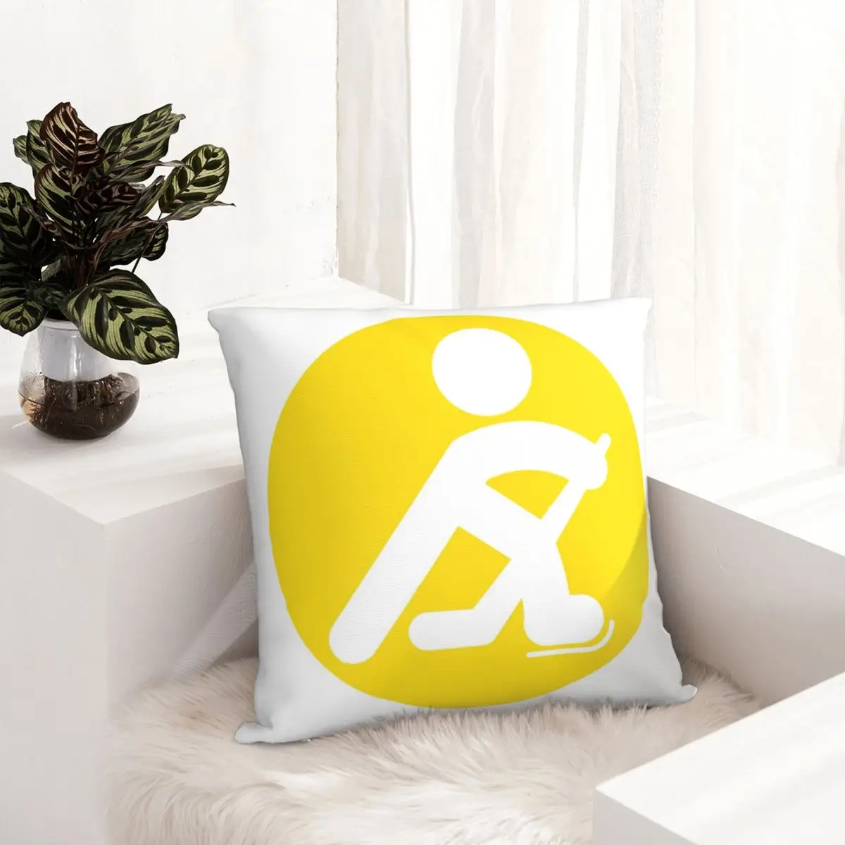 Наволочка для подушки квадратной формы с изображением хоккеиста Simple Hockey Player, изготовленная из полиэстера для комфортной подушки, покрывало для дивана в домашней гостиной.
