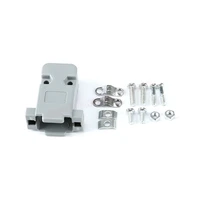 5pcs wire bonded db head shell db9 db15 db25 plastic shell rs232 serial port with screw for data terminal equipment dte