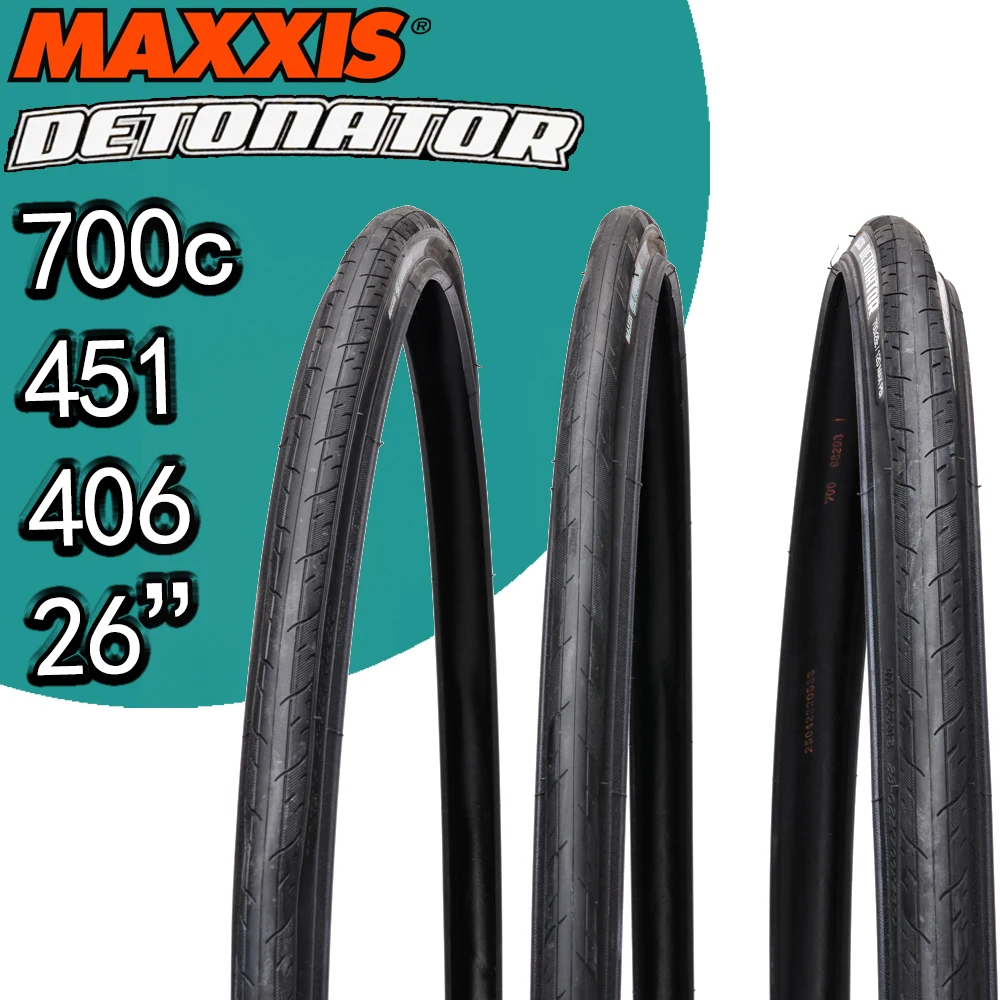 

MAXXIS DETONATOR WIRE BEAD ROAD BICYCLE TIRE OF BMX 451 406 700C 26 INCH clincher 23C 25C 28C