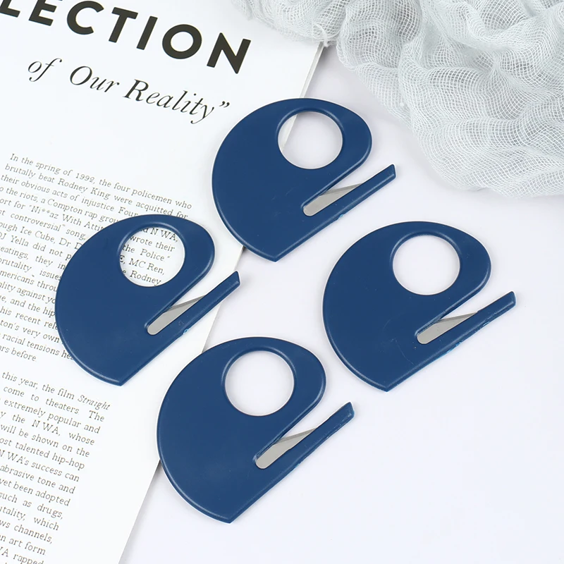 

2pcs Plastic Mini Letter Knife Mail Envelope Opener Safety Paper Guarded Cutter