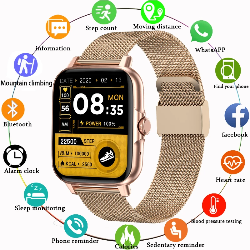 

Смарт-часы с поддержкой Bluetooth и NFC, 1,69 дюйма