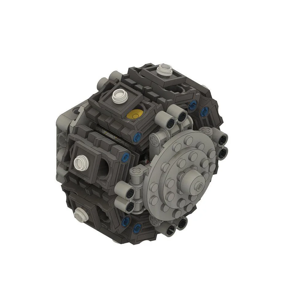 Новая Механическая группа V16, цилиндрический радиальный двигатель, 16-цилиндровый двигатель MOC, строительные блоки, комплект деталей, кирпичи, гигантская модель, игрушки «сделай сам»