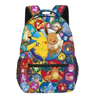 pokemon student backpack pikachu anime primary and secondary school students schoolbag boys and girls cartoon backpack gift