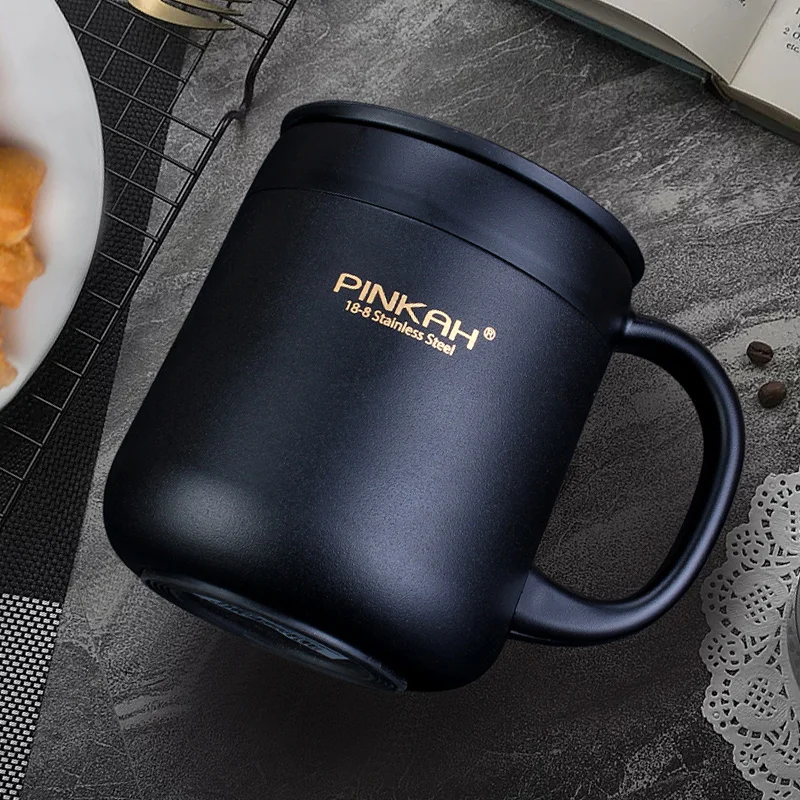 

Handgrip 304 Stainless Steel Thermos Mugs Office Cup With Handle With Lid Insulated Tea Mug Thermos Cup Office Thermoses