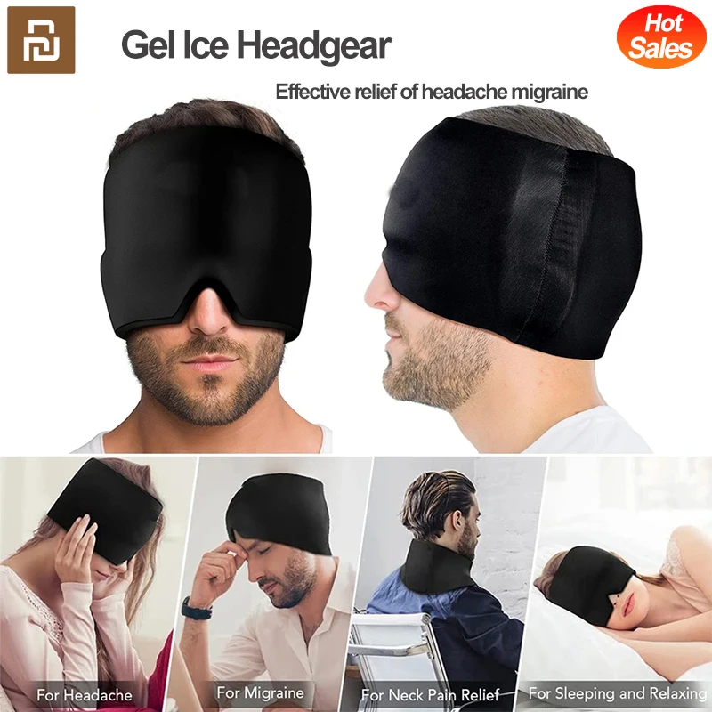 

Xiaomi Youpin Gel Headache Migraine Relief Hat Cold Heat Treatment Head Pain for Puffy Eyes Swollen Sinus Stress Massage Ice Hat