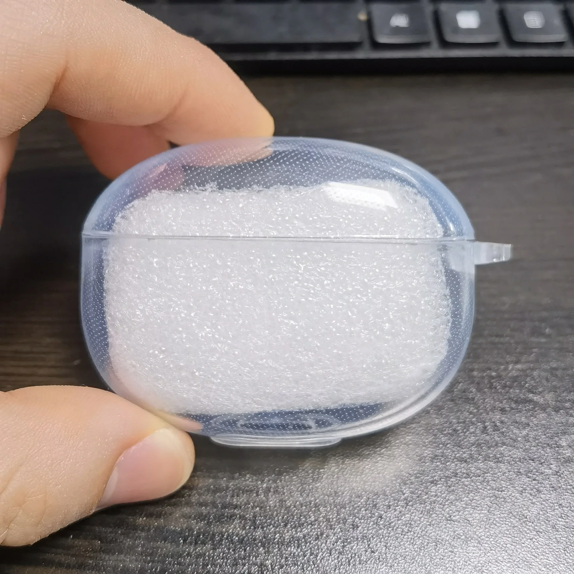 Фото Прозрачный чехол для QCY Ailypods Case T20/T17/T18, силиконовый прозрачный чехол для наушников QCY Ailypods, чехол fundas №4