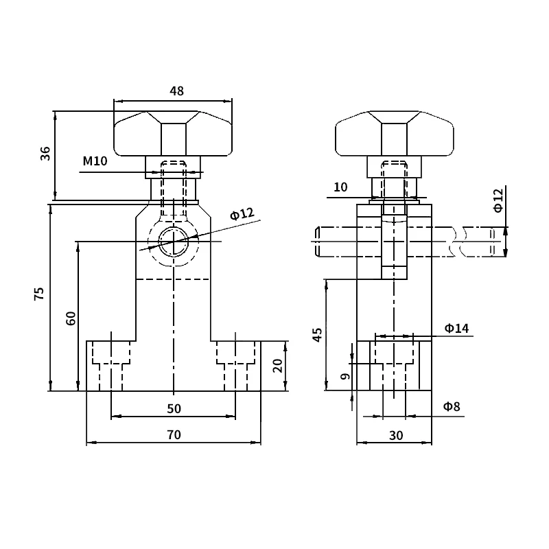 _ Удлиненный пластиковый Т-образный Соединительный зажим односторонние