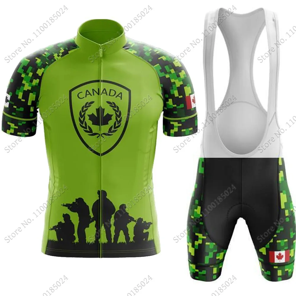 

Мужская велосипедная Джерси, комплект одежды Канады для велоспорта, рубашка для шоссейного велосипеда, велосипедные шорты, одежда для горн...