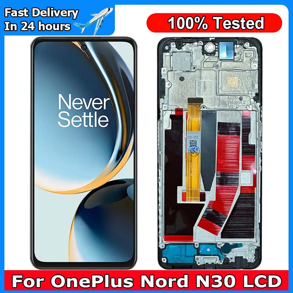 6 72 &quotдля OnePlus Nord N30 ЖК-дисплей с рамкой сенсорный датчик цифровая сборка для 1 +