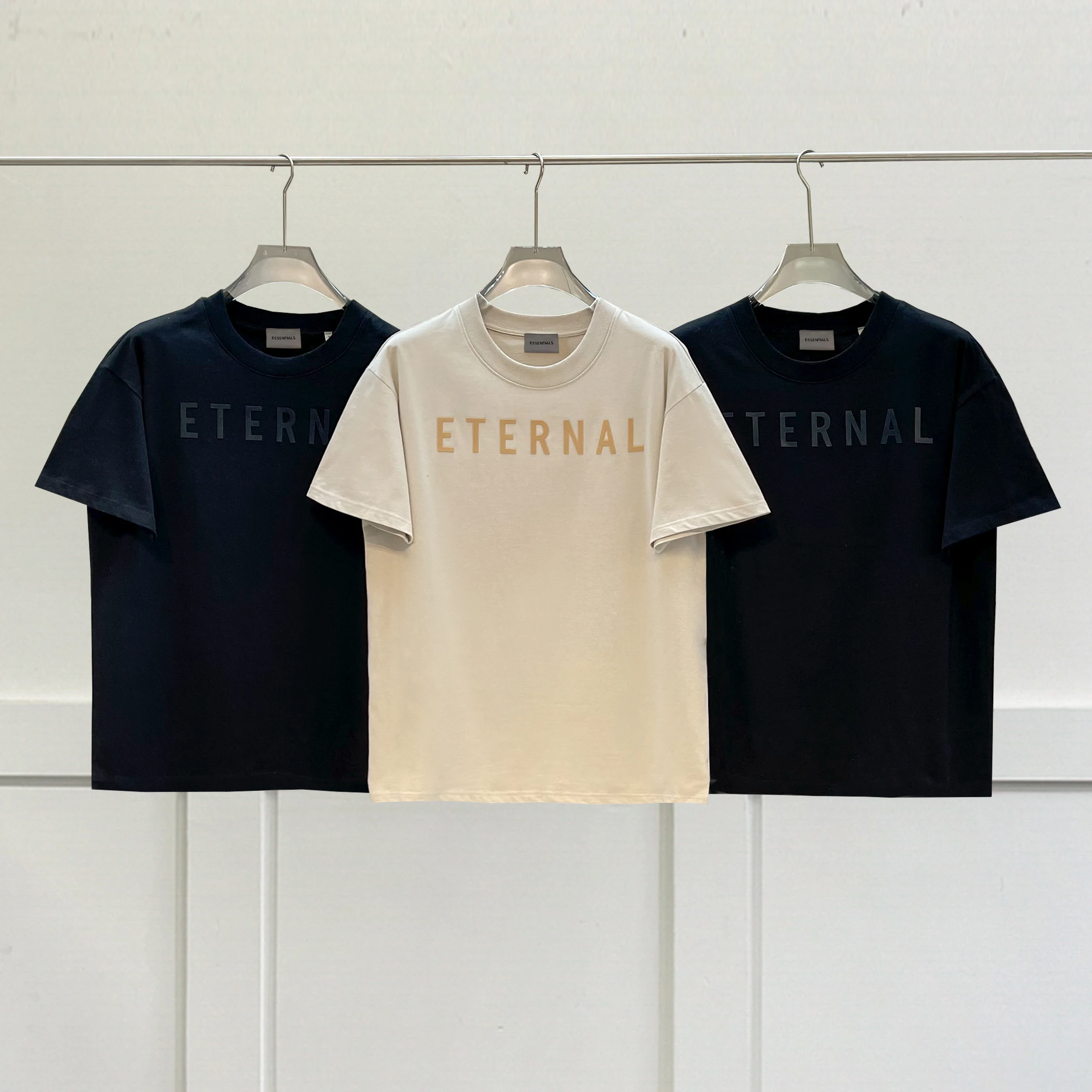 

Summer ESSENTIALS Cotton Man T Shirt Oversized Short Sleeve Tops Men's Clothing Sports Fashion Casual T-shirt for unisex