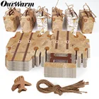 OurWarm, 1020 шт., свадебная дорожная тема, искусственный чемодан, винтажная крафт-бумага с бирками и фотографиями, подарок, свадебный Декор