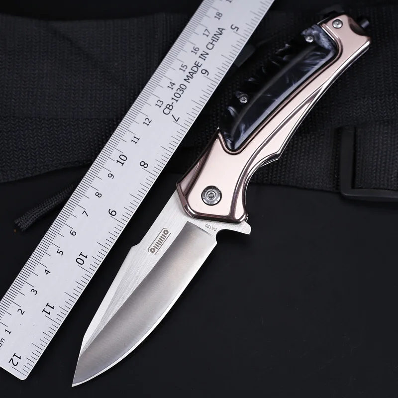 

New 440C Stainless Steel Cavalry Tactical Fighting Folding Blade Sharp Hunting Carnivorous Knife Adventure Survival Pocket Knife