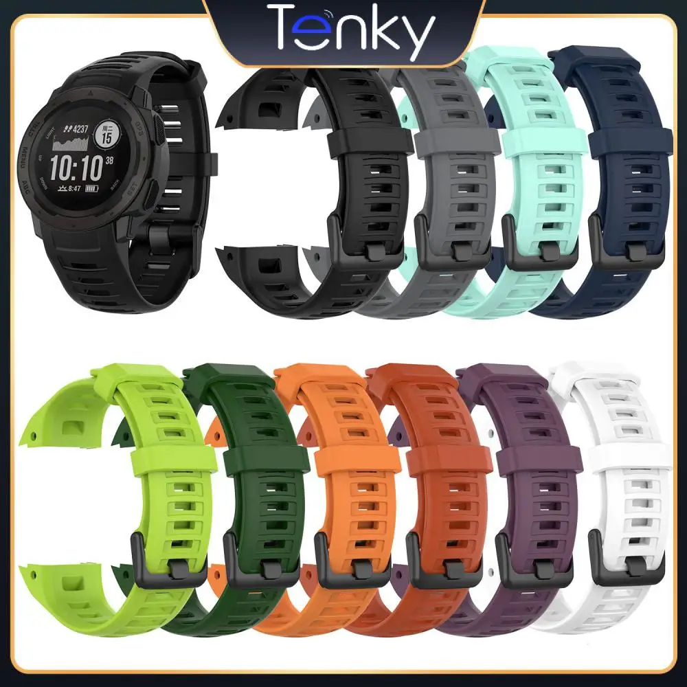 

22mm Band For Garmin Instinct Smart Watch Strap Sport Silicone Replacement Wristband Colorful Bracelet For Garmin Instinct