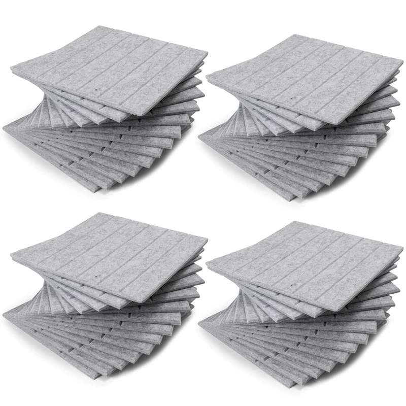 

48 шт., звукопоглощающие панели, звукоизоляционные прокладки, изоляция басов, используется для украшения стен и акустической обработки