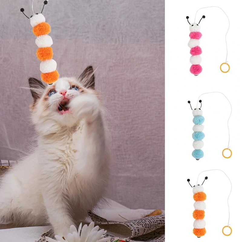 

Искусственная плюшевая игрушка для кошек, Интерактивная забавная игрушка для кошек с эластичным кольцом, игрушка для кошек, подходит для ко...