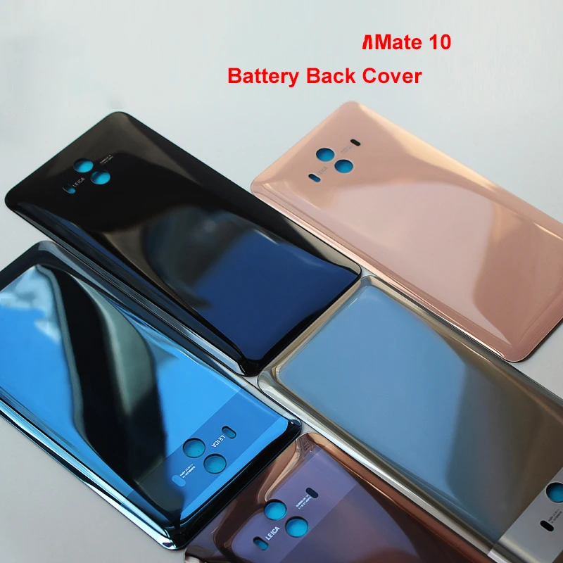 

10 PCS For Huawei Mate 10 Battery Back Cover Glass Back Door Case For HUAWEI Mate10 Back Cover Battery Cover Replacement