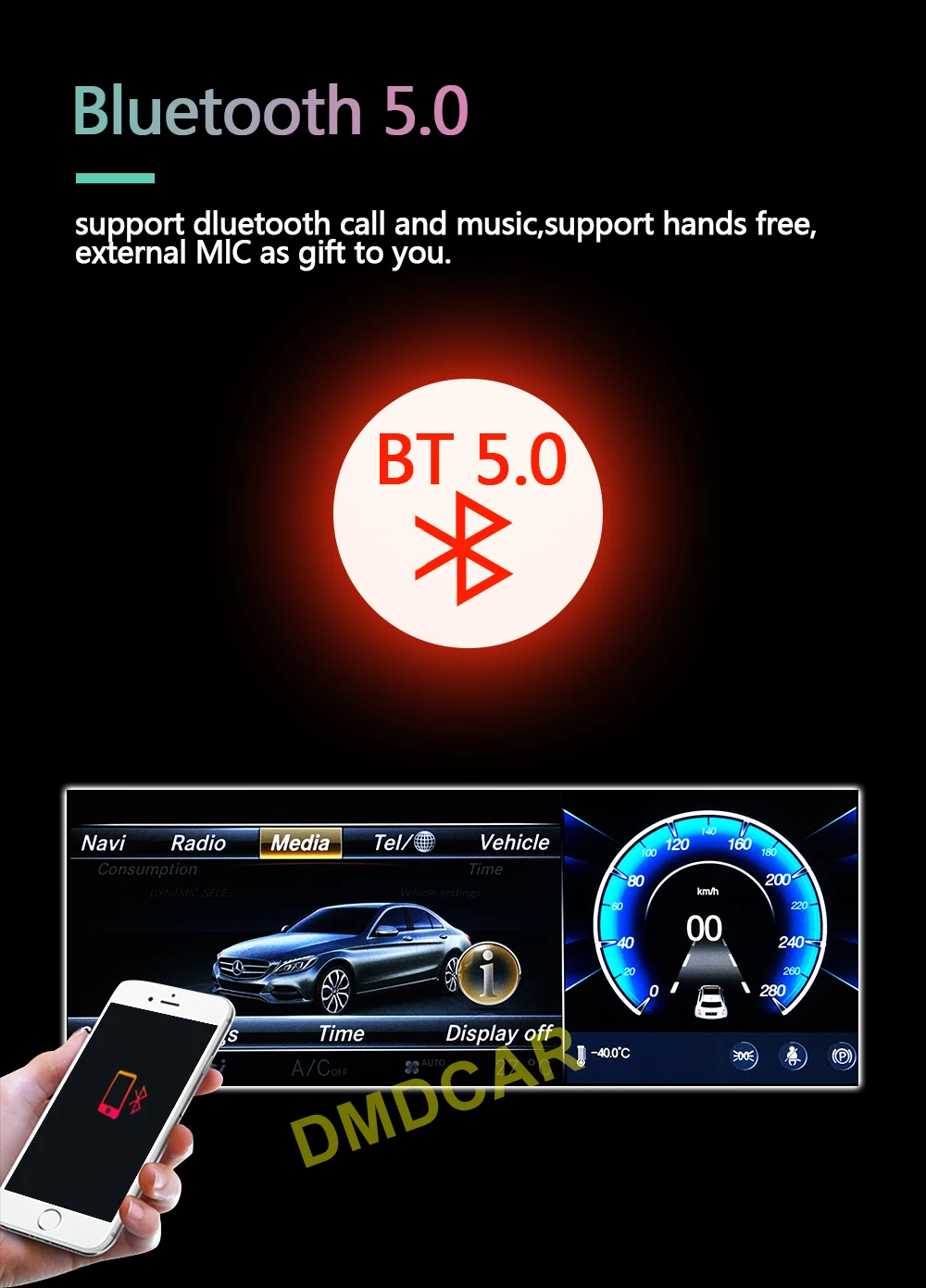 Автомобильный мультимедийный плеер на Android 11 с восьмиядерным процессором Qualcomm 12 5