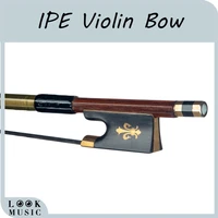 44 violin bow ipe violin bow round stick lizard skin grip black horsehair w ebony frog well balance