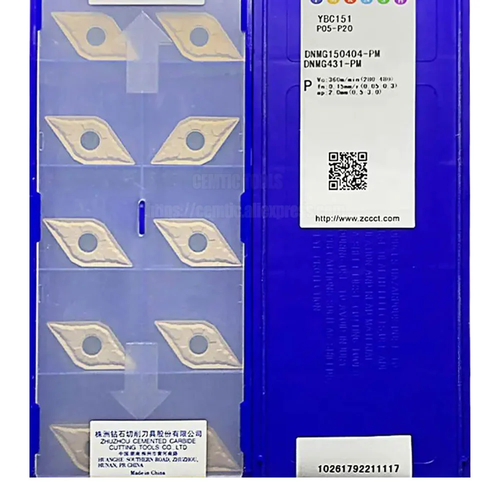 

ZCC CNC лезвие из сплава DNMG YBC151 DNMG150404-PM YBC251 поворот